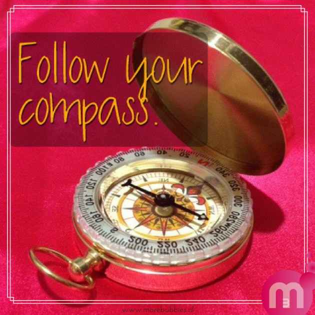 Quote compass Inspiratie More Bubbles